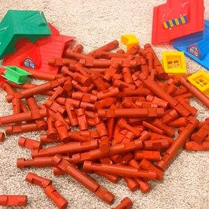 Lincoln log type blocks